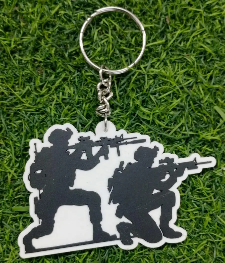 Military Squad Keychain